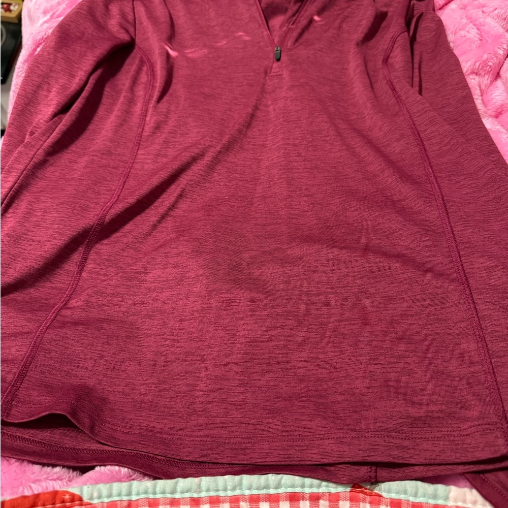 Burgundy Quarter-Zip Pullover